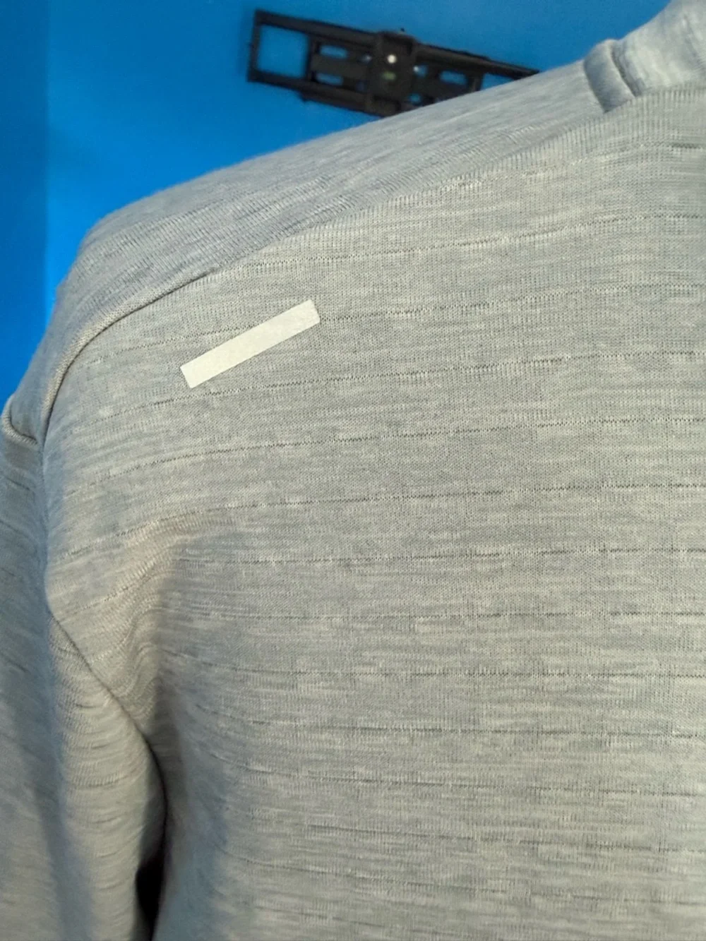 Nike Mens XL 1/4 Zip Pullover Gray Therma-FIT Running Top Reflective Techwear